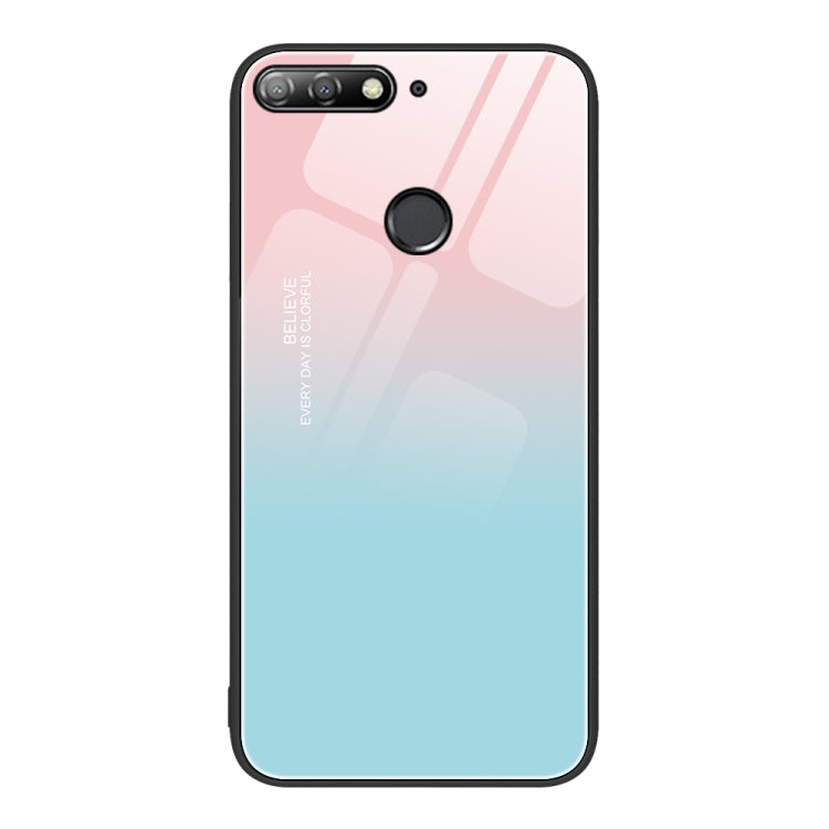 Custodia per telefono in vetro verniciato colorato, For Huawei Enjoy 8e