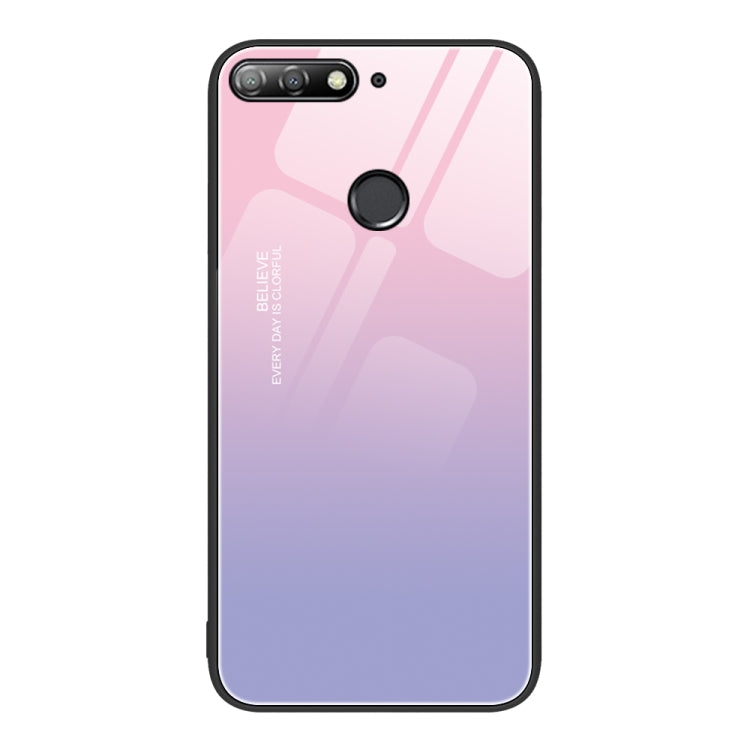 Custodia per telefono in vetro verniciato colorato, For Huawei Enjoy 8e
