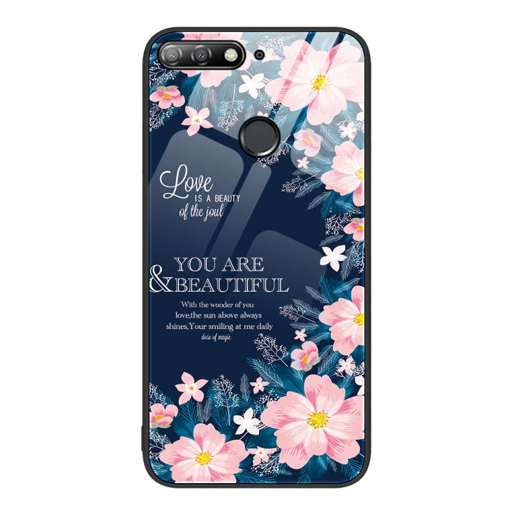 Custodia per telefono in vetro verniciato colorato, For Huawei Enjoy 8e