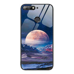 Custodia per telefono in vetro verniciato colorato, For Huawei Enjoy 8e