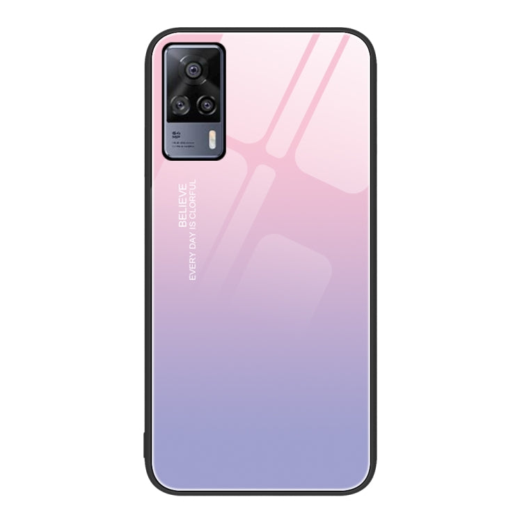 Custodia per telefono in vetro verniciato colorato, For vivo S9e