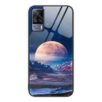Custodia per telefono in vetro verniciato colorato, For vivo S9e
