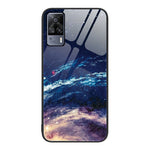 Custodia per telefono in vetro verniciato colorato, For vivo S9e