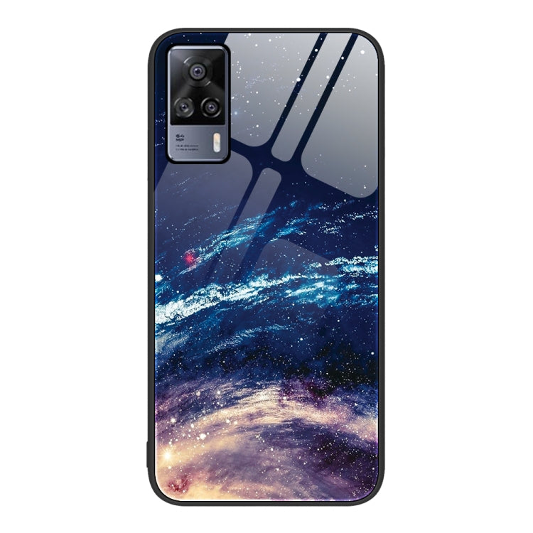 Custodia per telefono in vetro verniciato colorato, For vivo S9e
