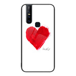 Custodia per telefono in vetro verniciato colorato, For vivo V15