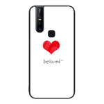 Custodia per telefono in vetro verniciato colorato, For vivo V15