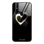 Custodia per telefono in vetro verniciato colorato, For vivo V15