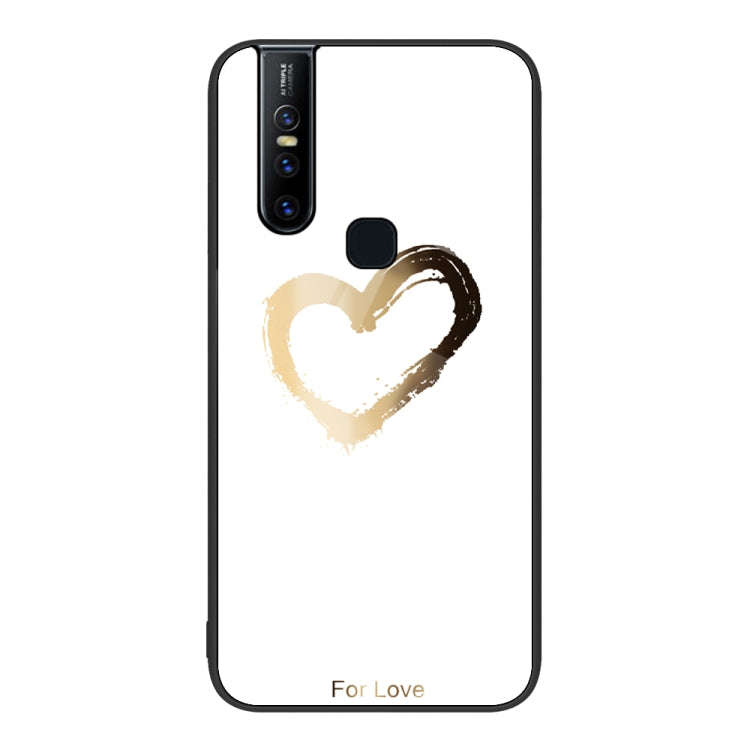 Custodia per telefono in vetro verniciato colorato, For vivo V15