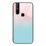 Custodia per telefono in vetro verniciato colorato, For vivo V15