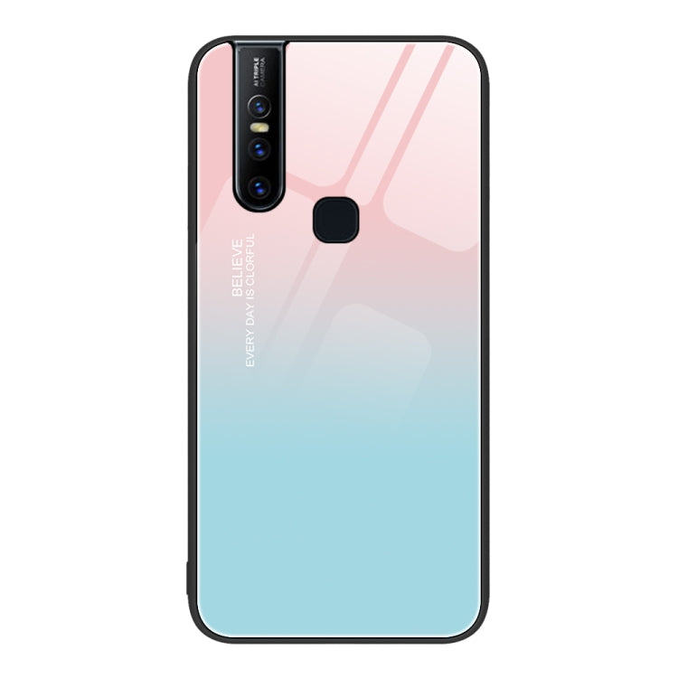 Custodia per telefono in vetro verniciato colorato, For vivo V15