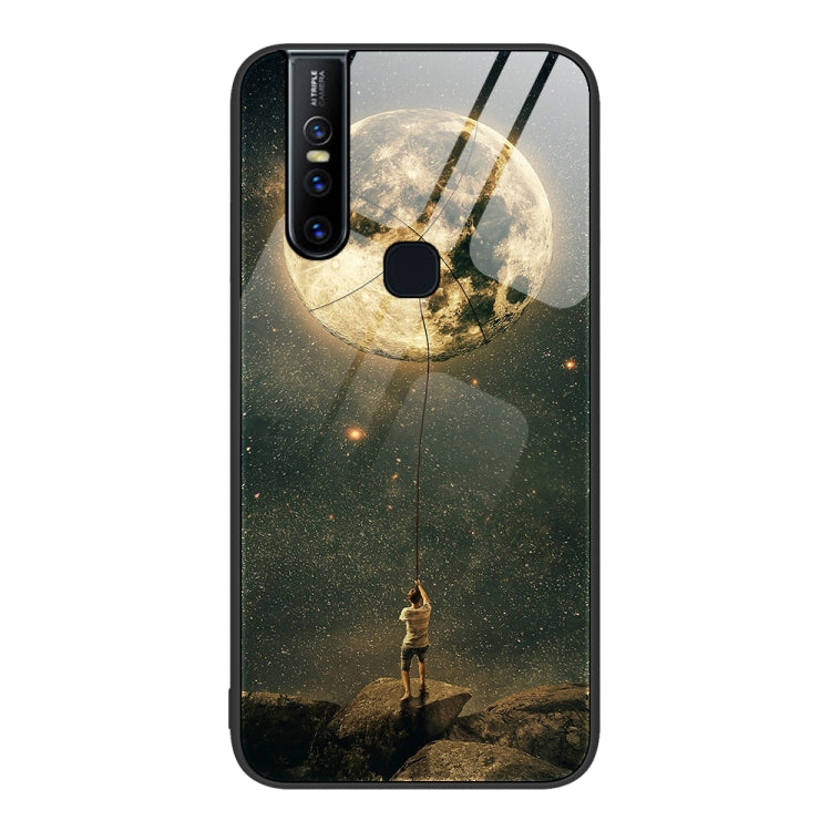 Custodia per telefono in vetro verniciato colorato, For vivo V15