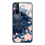 Custodia per telefono in vetro verniciato colorato, For vivo V15