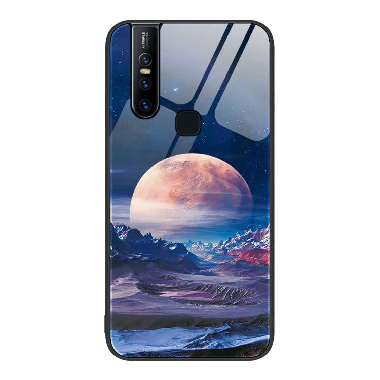 Custodia per telefono in vetro verniciato colorato, For vivo V15