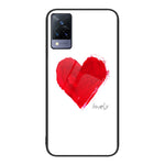 Custodia per telefono in vetro verniciato colorato, For vivo V21