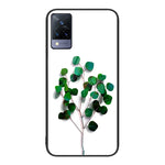Custodia per telefono in vetro verniciato colorato, For vivo V21