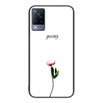 Custodia per telefono in vetro verniciato colorato, For vivo V21
