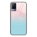 Custodia per telefono in vetro verniciato colorato, For vivo V21