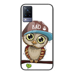 Custodia per telefono in vetro verniciato colorato, For vivo V21