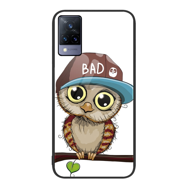 Custodia per telefono in vetro verniciato colorato, For vivo V21