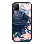 Custodia per telefono in vetro verniciato colorato, For vivo V21