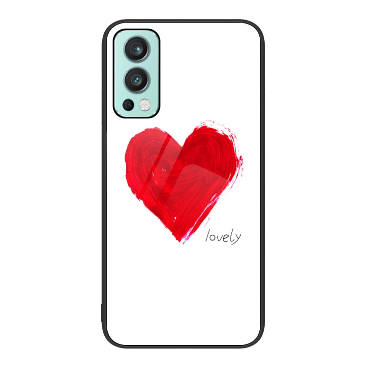 Custodia per telefono in vetro verniciato colorato, For OnePlus Nord 2 5G