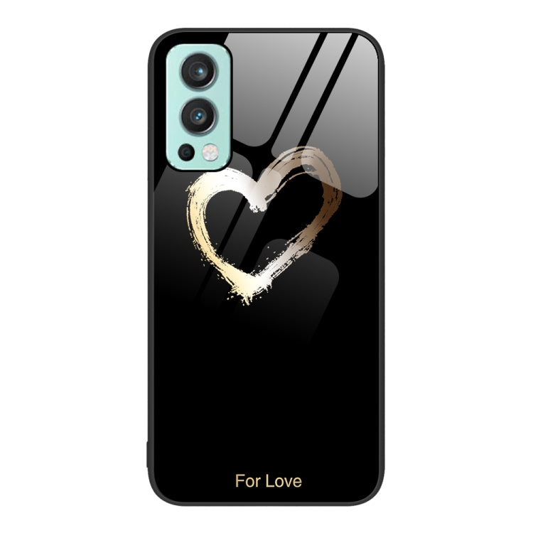 Custodia per telefono in vetro verniciato colorato, For OnePlus Nord 2 5G