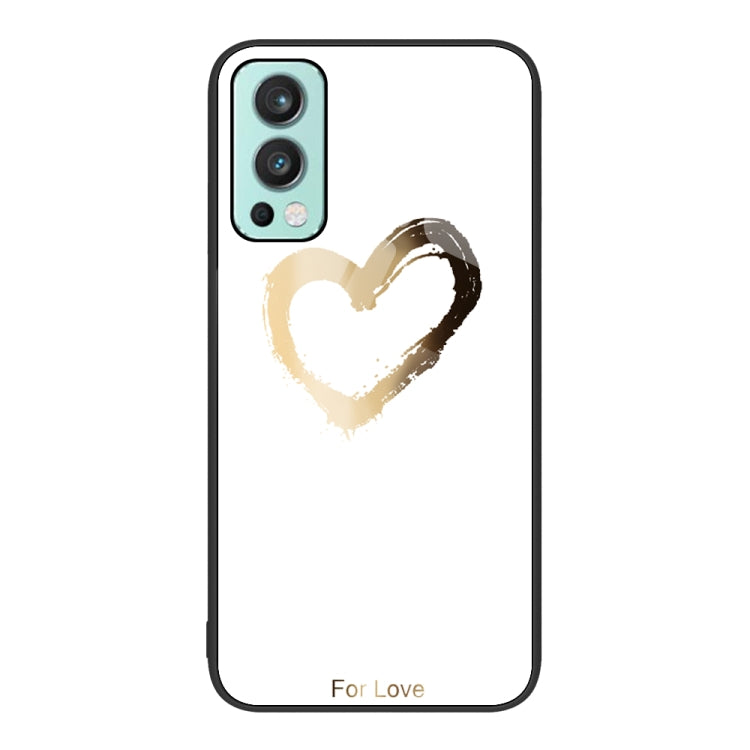 Custodia per telefono in vetro verniciato colorato, For OnePlus Nord 2 5G