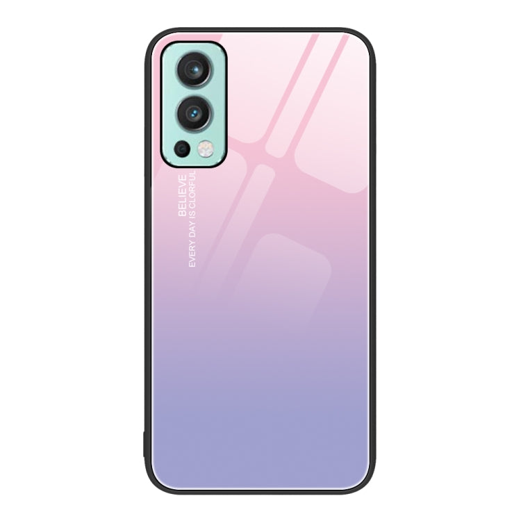 Custodia per telefono in vetro verniciato colorato, For OnePlus Nord 2 5G
