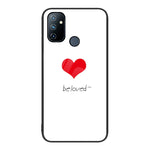 Custodia per telefono in vetro verniciato colorato, For OnePlus Nord N100