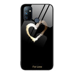 Custodia per telefono in vetro verniciato colorato, For OnePlus Nord N100
