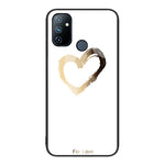 Custodia per telefono in vetro verniciato colorato, For OnePlus Nord N100