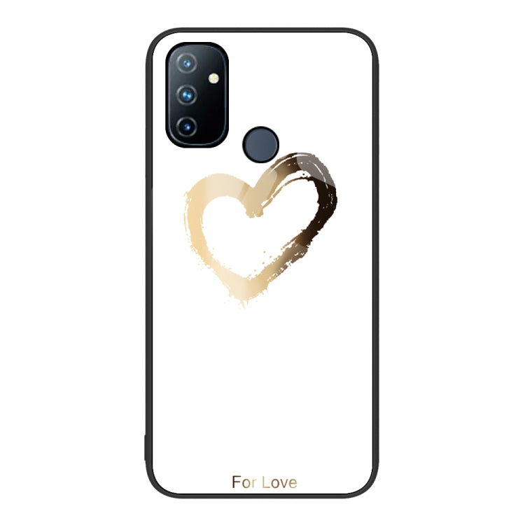 Custodia per telefono in vetro verniciato colorato, For OnePlus Nord N100