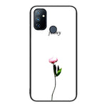 Custodia per telefono in vetro verniciato colorato, For OnePlus Nord N100