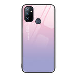 Custodia per telefono in vetro verniciato colorato, For OnePlus Nord N100