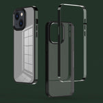 Custodia per telefono fantasma con telaio elettrolitico 3 in 1, For iPhone 14, For iPhone 14 Plus, For iPhone 14 Pro, For iPhone 14 Pro Max