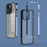Custodia per telefono fantasma con telaio elettrolitico 3 in 1, For iPhone 14, For iPhone 14 Plus, For iPhone 14 Pro, For iPhone 14 Pro Max