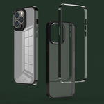 Custodia per telefono fantasma con telaio elettrolitico 3 in 1, For iPhone 14, For iPhone 14 Plus, For iPhone 14 Pro, For iPhone 14 Pro Max