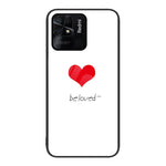 Custodia per telefono in vetro verniciato colorato, For Xiaomi Redmi 10C