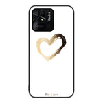 Custodia per telefono in vetro verniciato colorato, For Xiaomi Redmi 10C
