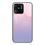 Custodia per telefono in vetro verniciato colorato, For Xiaomi Redmi 10C
