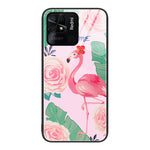 Custodia per telefono in vetro verniciato colorato, For Xiaomi Redmi 10C