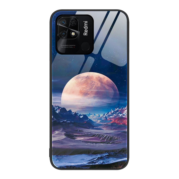 Custodia per telefono in vetro verniciato colorato, For Xiaomi Redmi 10C