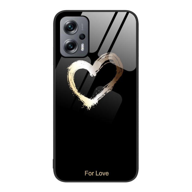 Custodia per telefono in vetro verniciato colorato, For Xiaomi Redmi Note 11T Pro
