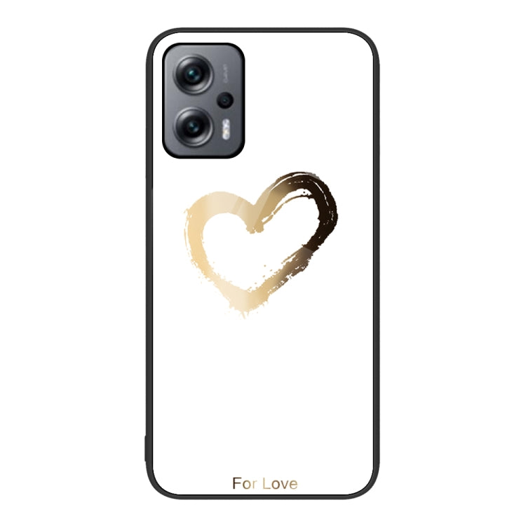 Custodia per telefono in vetro verniciato colorato, For Xiaomi Redmi Note 11T Pro