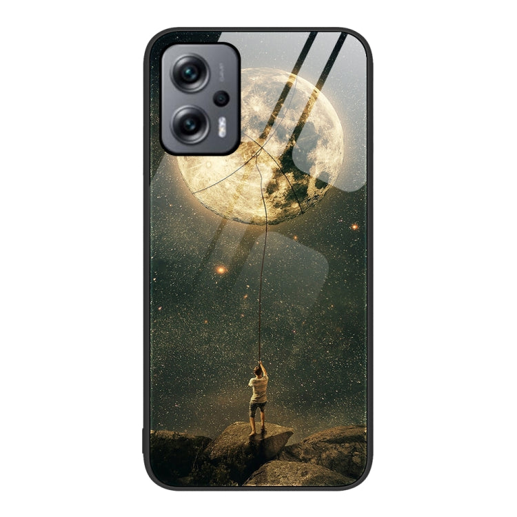 Custodia per telefono in vetro verniciato colorato, For Xiaomi Redmi Note 11T Pro