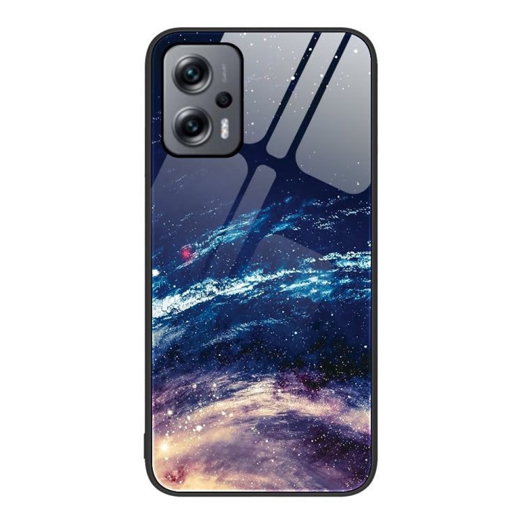 Custodia per telefono in vetro verniciato colorato, For Xiaomi Redmi Note 11T Pro