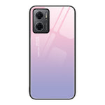 Custodia per telefono in vetro verniciato colorato, For Xiaomi Redmi Note 11E