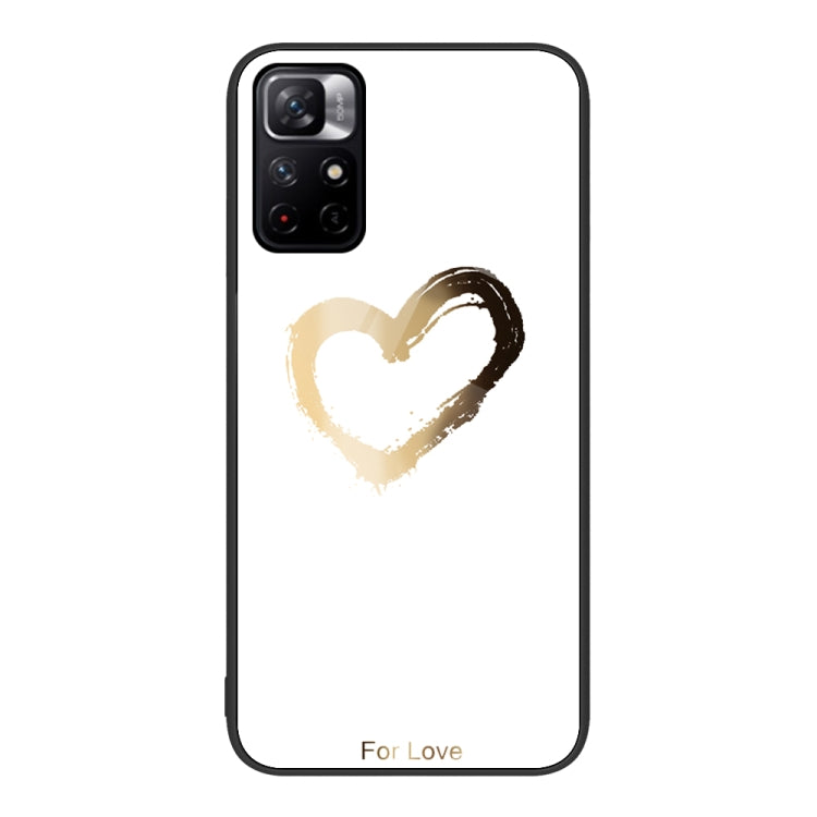 Custodia per telefono in vetro verniciato colorato, For Xiaomi Redmi Note 11 5G