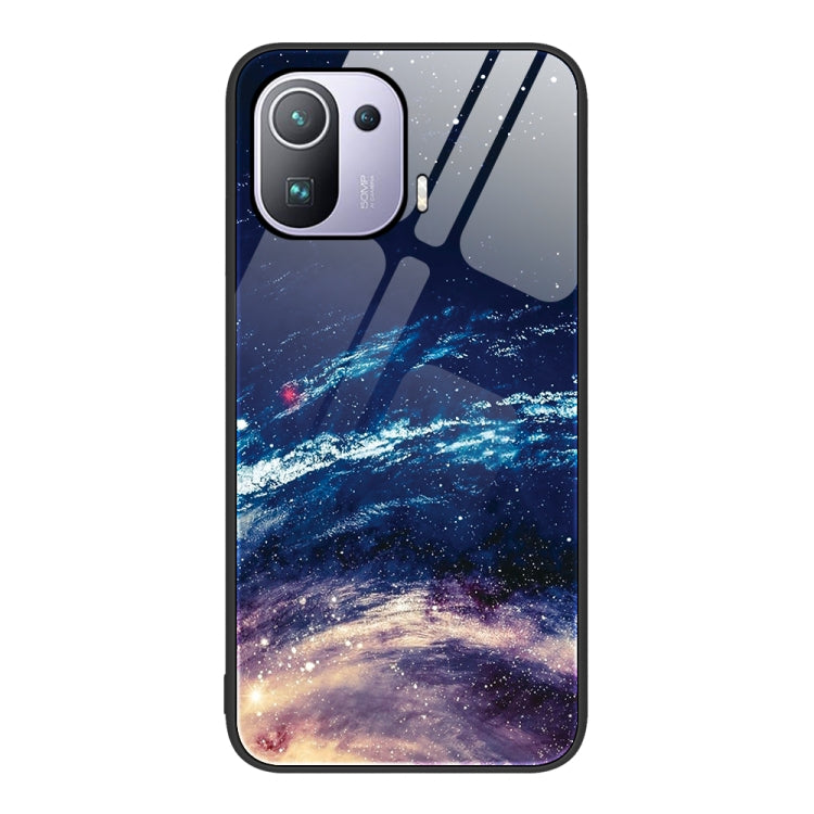 Custodia per telefono in vetro verniciato colorato, For Xiaomi Mi 11 Pro