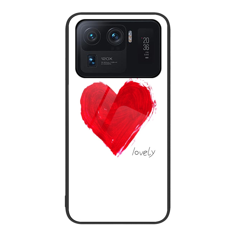 Custodia per telefono in vetro verniciato colorato, For Xiaomi Mi 11 Ultra